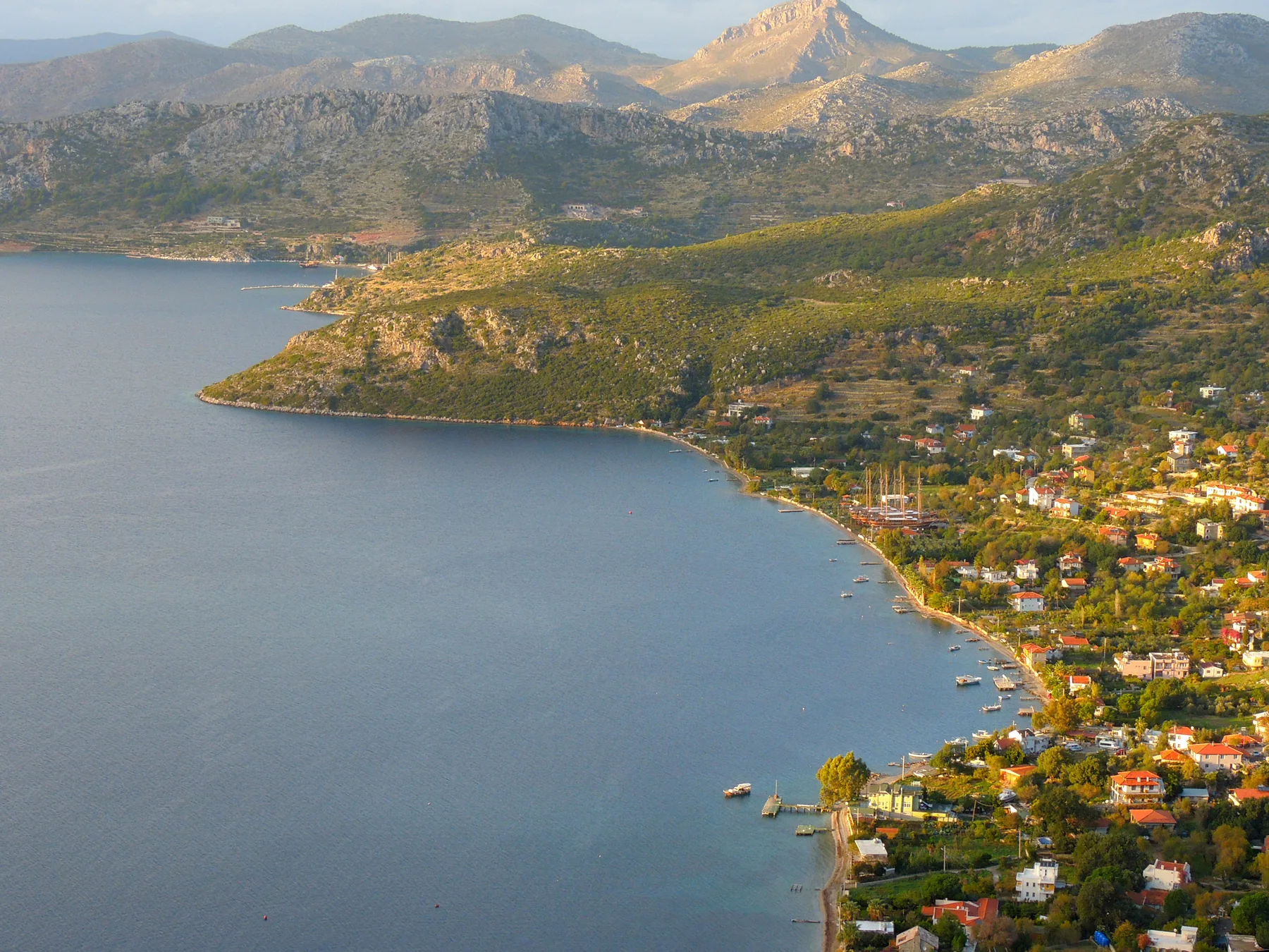 Söğüt çevresinde tepeler ve Karia Yolu manzarası
